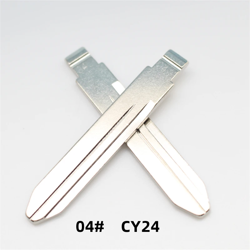 XIEAILI 50Pcs 04# CY24 Metal Blank Uncut Remote Key Blade For Chrysler 300C For Keydiy KD Xhorse VVDI JMD