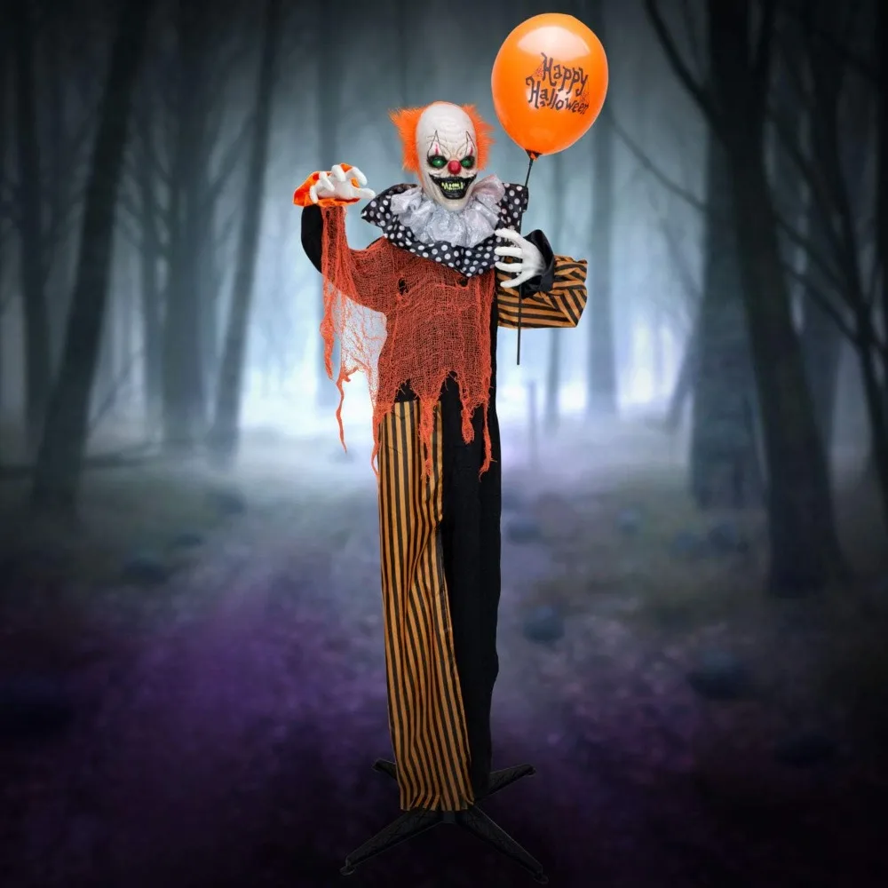 

Halloween Animatronics. 5ft 6in Animated Halloween Decoration. Scary Halloween Decoration Outdoor Motion & Sound Activated