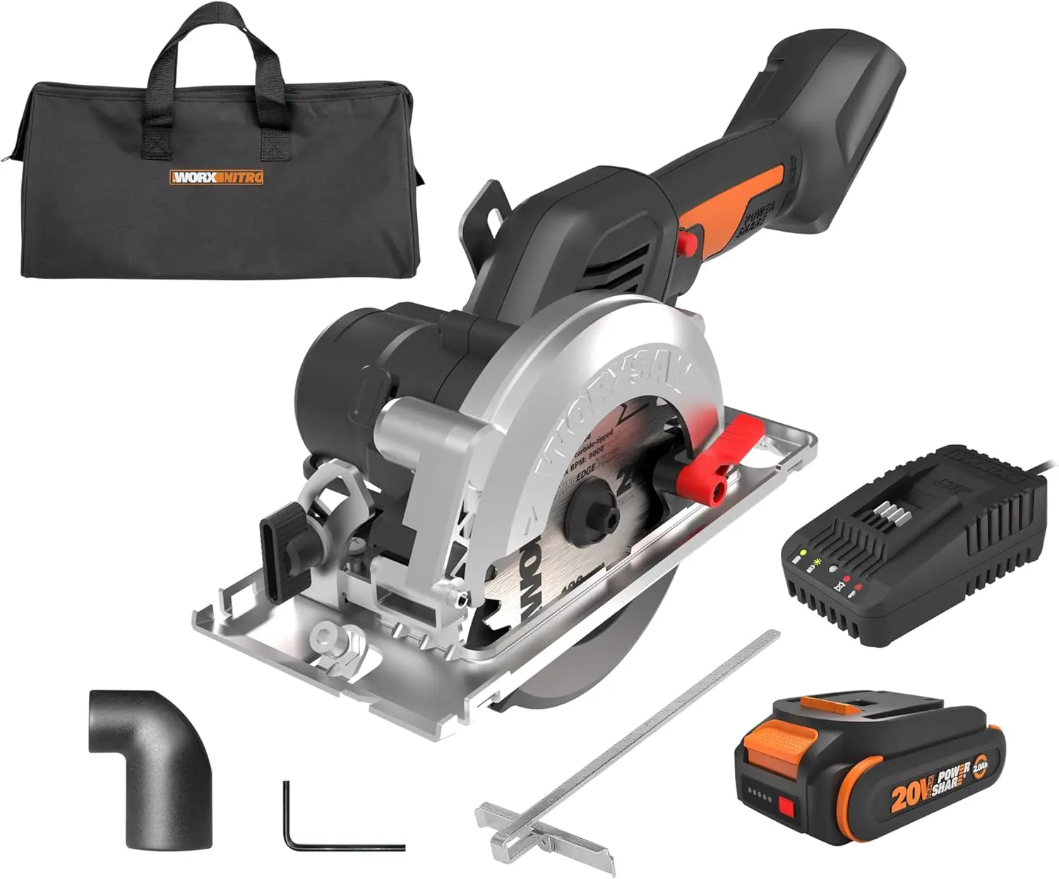 Worx Nitro 20V Brushless 4-1/2