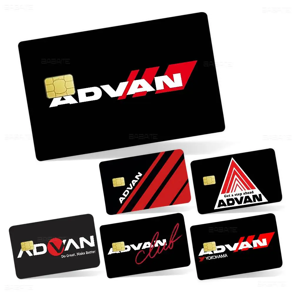 A-ADVANS WHEEL Anmie Sticker Film Skin Cover for Credit Card Debit Bank Card Front
