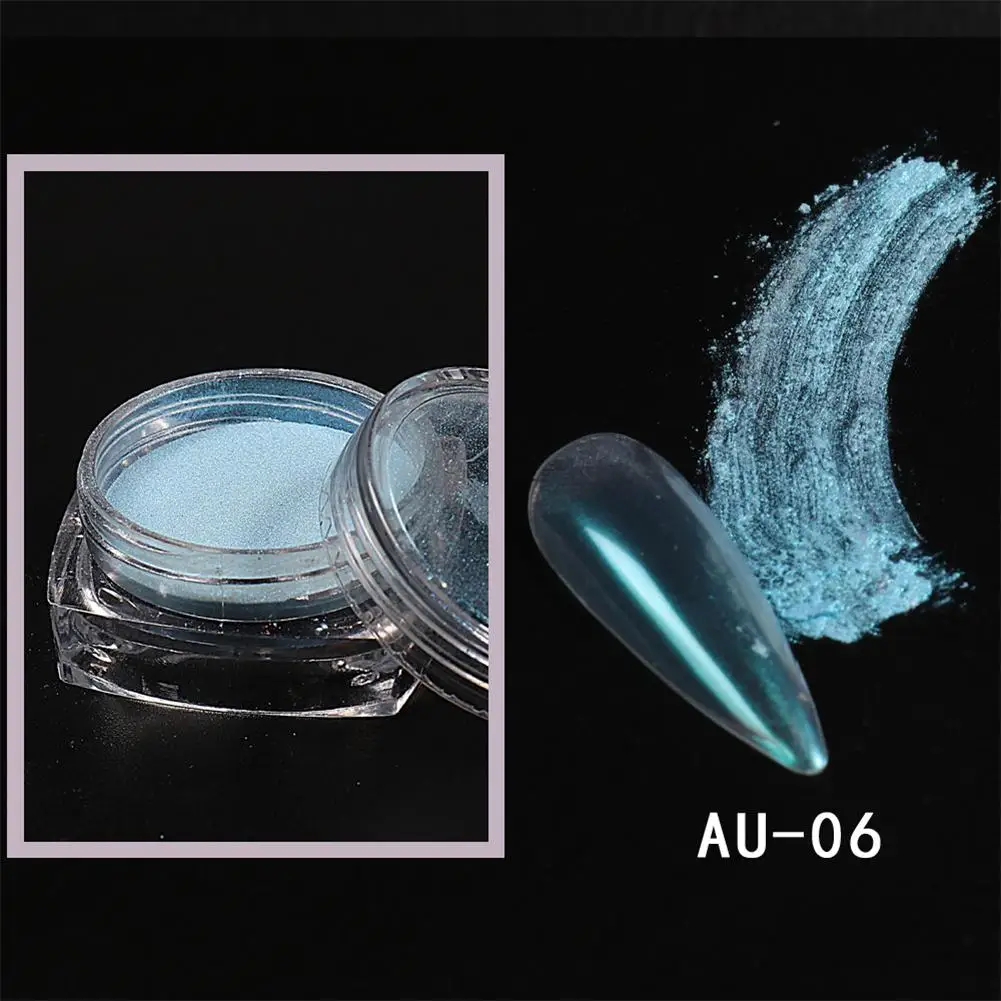 Nail Art Glitter Powder Aurora Magic Mirror Moonlight Shell Symphony Nail Powder Nail Transparent Fairy Nail Ice Art Powder R4L3