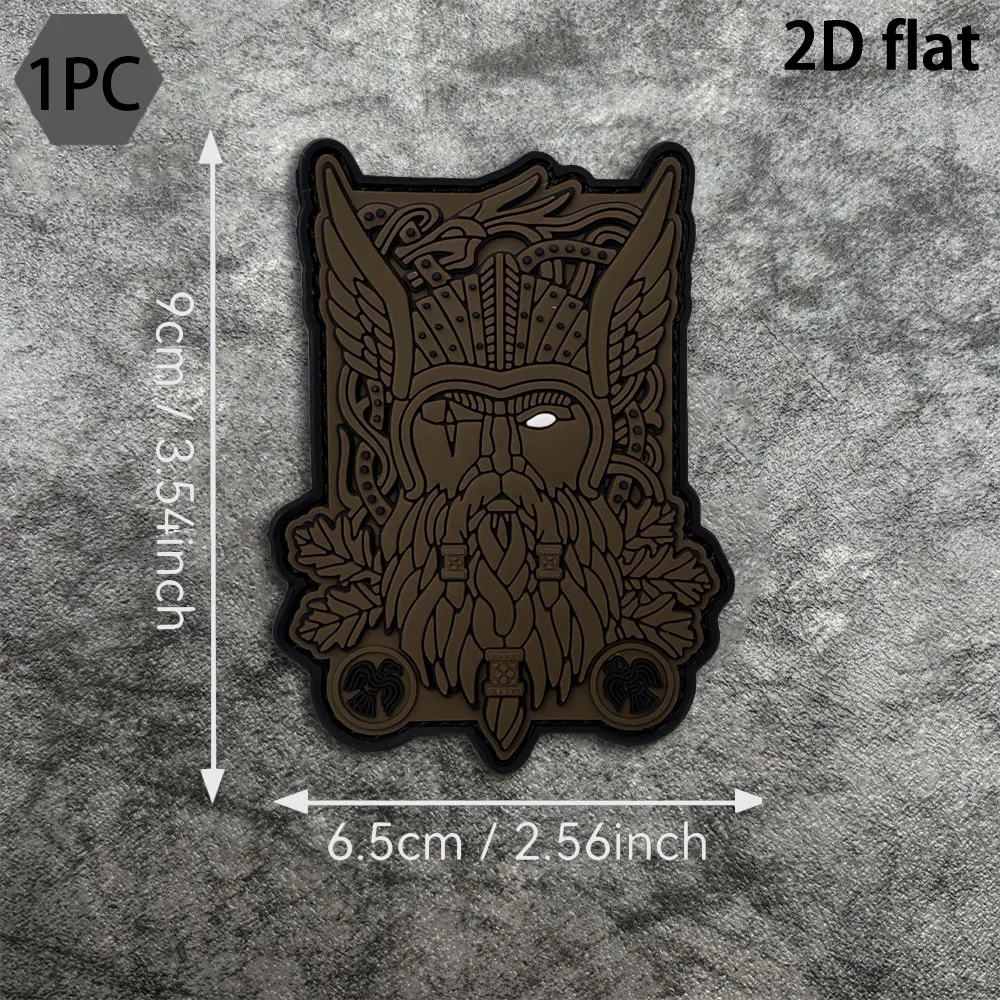 1Pc/2Pcs/3Pcs/4Pcs Optional Wing-Shaped Helmet Long-Whiskered Portrait Pvc Arm Patch Glow-In-The-Dark Personalized Patch Badge Applique for Jacket, Backpack, Hat, Canvas Bag, Handbag Decoration Fabric Patch with Fleece Backing