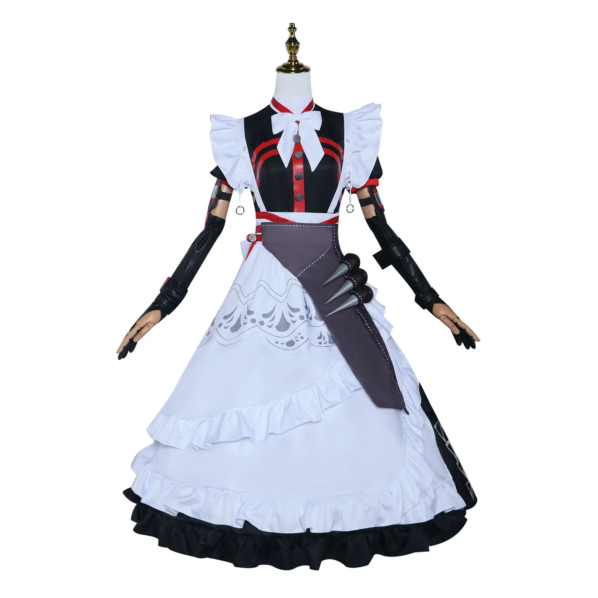 Rina Cosplay Costume para o Halloween, Game of Zenless Zone Zero, Alexandrina Maid Uniform, Peruca Cosplay, Vestido extravagante, Interpretação de Papéis, Mulheres e meninas