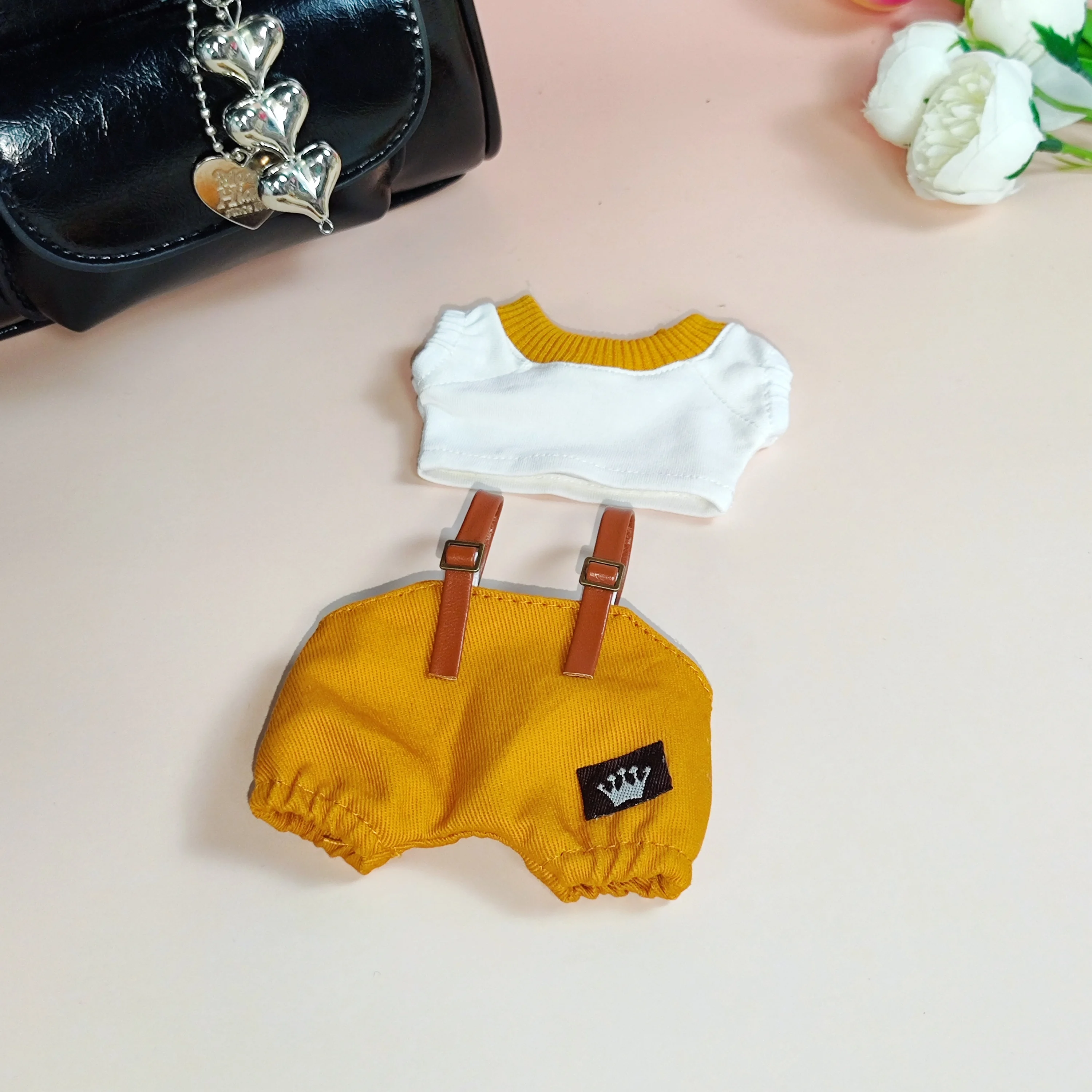 17 см мини-плюшевая кукла, аксессуары для одежды для Кореи Kpop Exo Labubu Idol, комплект джемперных штанов, макарон, одежда для куклы, подарок