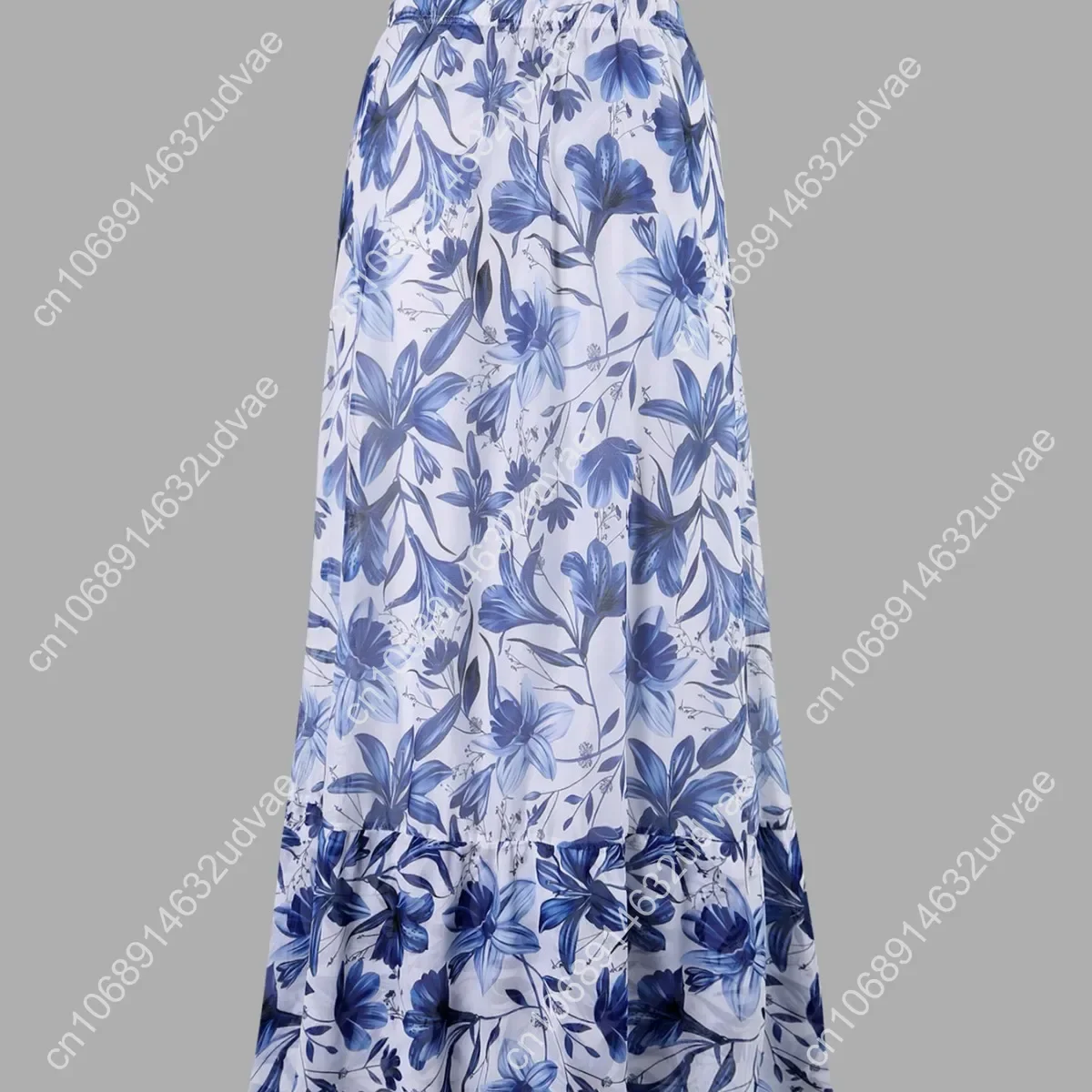 Sexy Bikini Swimsuit with Chiffon Skirt round Neck Double Shoulder V-neck Beach Gathered Conservative Tummy Cover up Ensemble