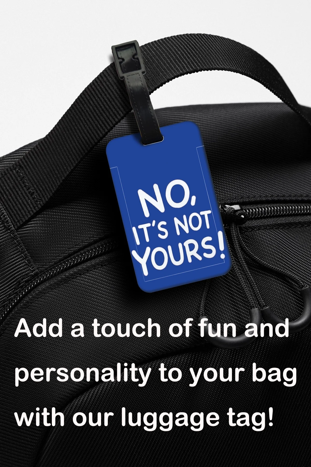�Not Your Bag“-Gepäckanhänger, Koffer-Adressetikett, „No, it's not your bag“-Gepäckanhänger, Boarding-Case-Etikett, Namens-ID-Adressclip – Detail 7