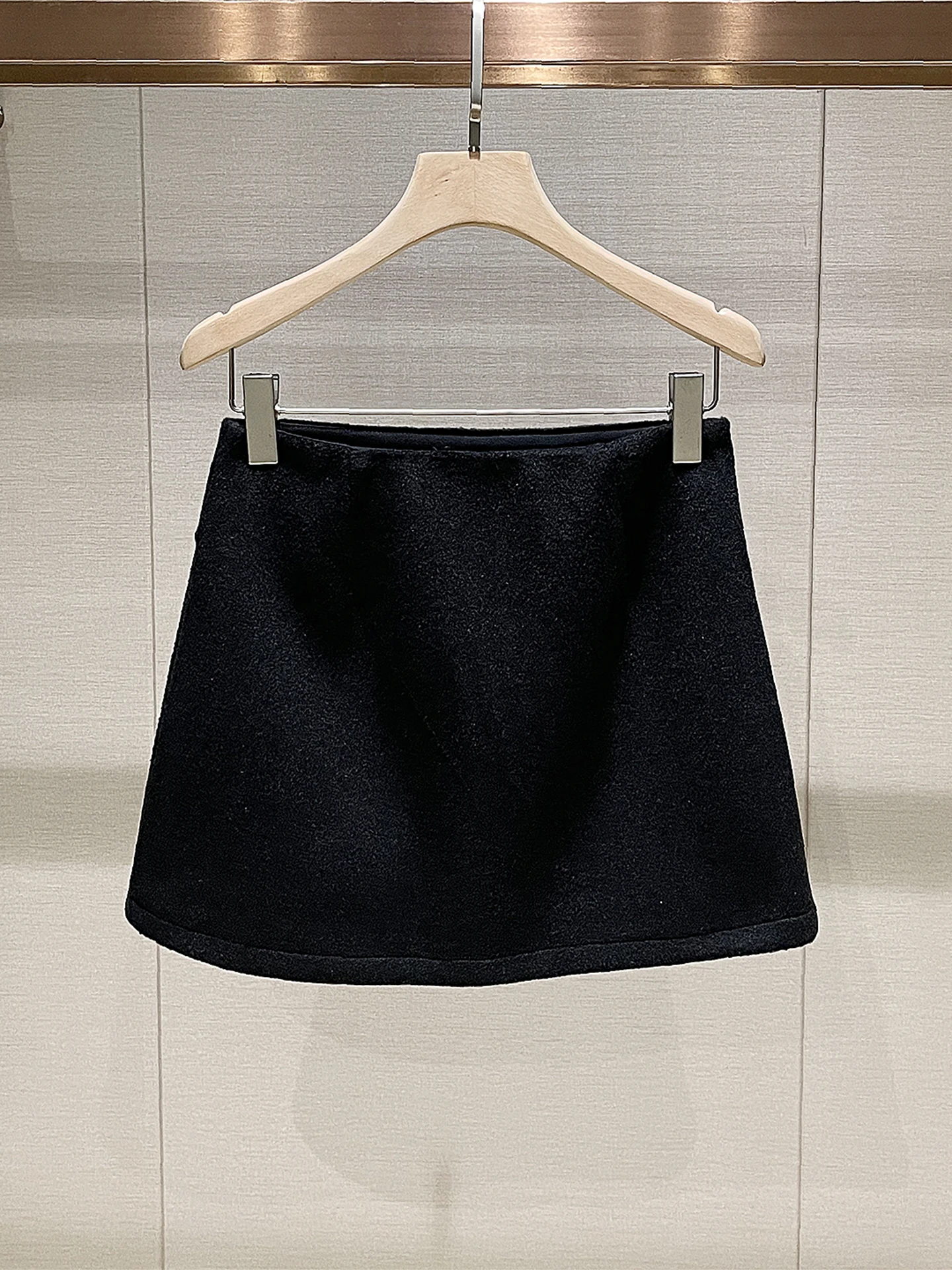 Spódnica damska z wysokim stanem, trapezowa, wełniana, codzienna, modna, wyszczuplająca, uniwersalna, nowość na jesień i zimę.