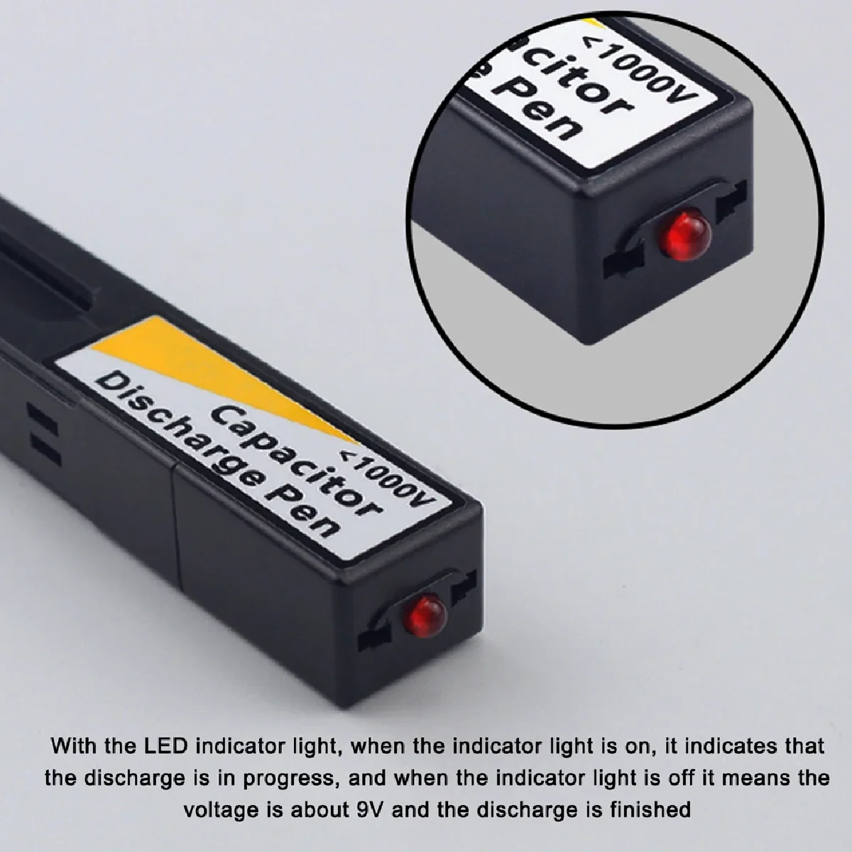 1000V Capacitor Discharge Pen High Voltage Fast Discharging Tool Digital Sparkpen Electronic Repairs Discharger Discharge Pen