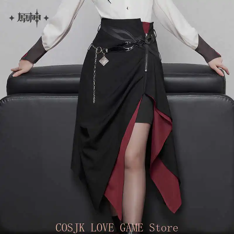 

Официальный товар Genshin Impact Arlecchino, нерегулярные юбки, платье, юбки Arlecchino, женский костюм для косплея, подарок на Хэллоуин