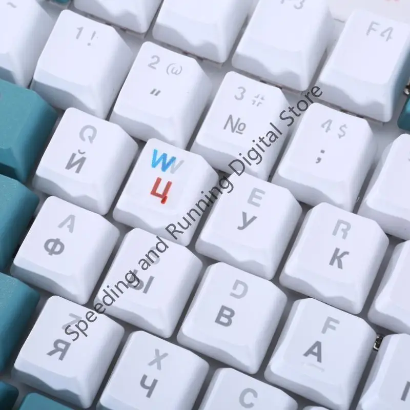 Q39D لوحة المفاتيح ملصقات أوكرانيا رسائل مقاومة للماء ملصق الزر متينة غير ماتي أسود/واضح خلفية غطاء مفاتيح لوحة المفاتيح 13x1mmm