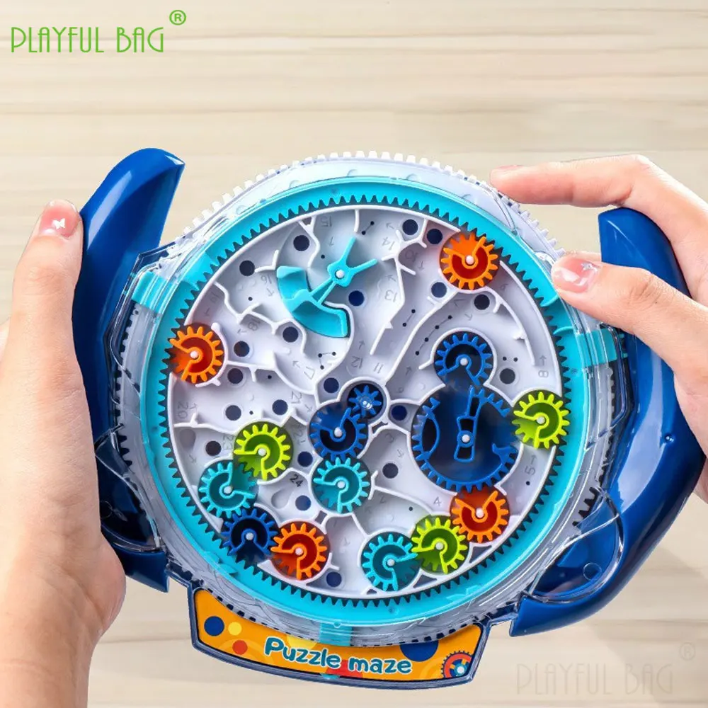 Creative 3D Puzzle Rolling Ball Maze Game Machine Gear labyrinth Disk Balance Ball Game Children's Fun Gifts Toy UG347