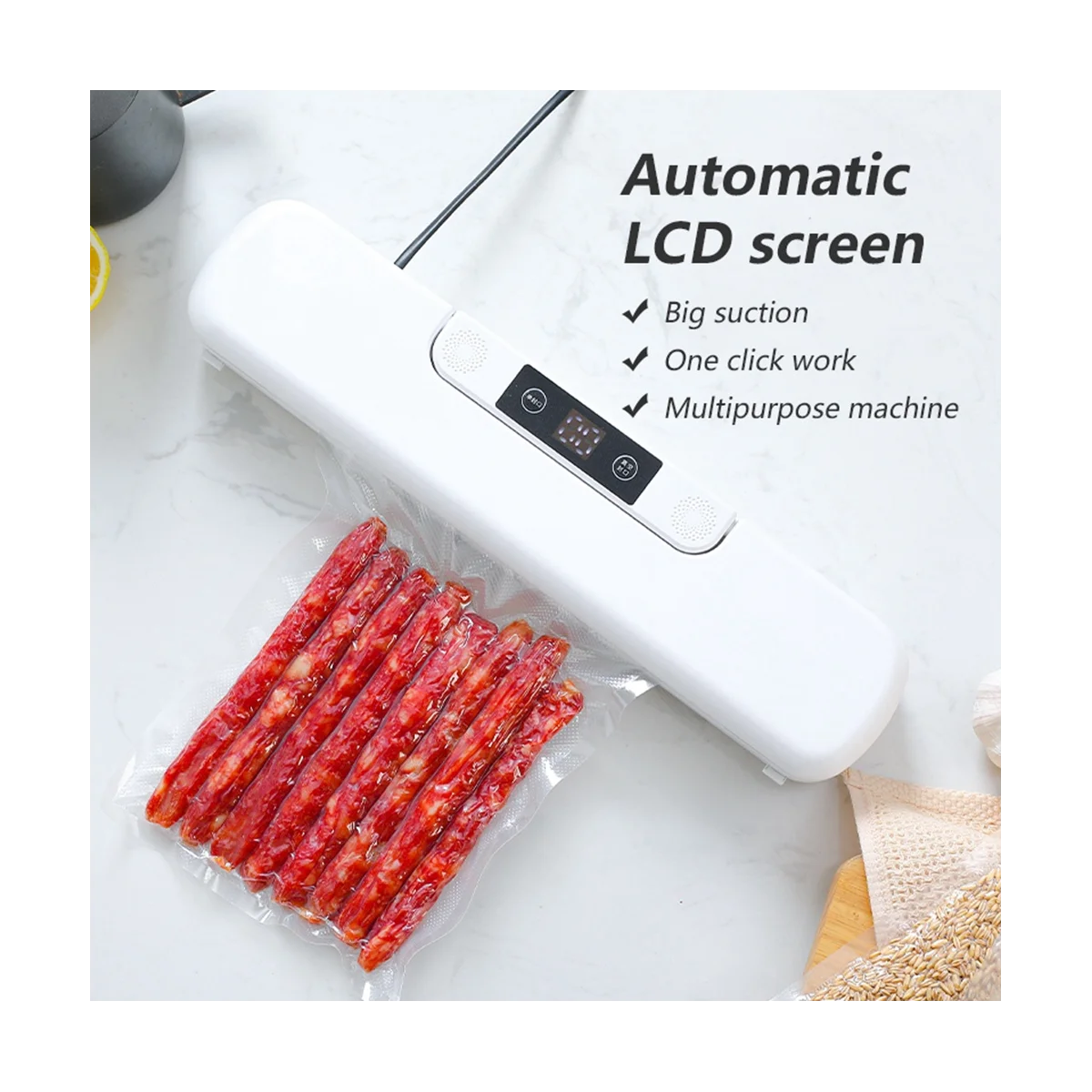 Lebensmittel-Vakuum ier maschine Automatische Haushalts-Vakuum ier verpackungs maschine für Lebensmittel-EU-Stecker