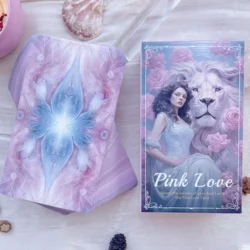 Genuine New Professional Divination Deck Pink Love Tarot Spanish 78 Beginners 12x7cm High Quality