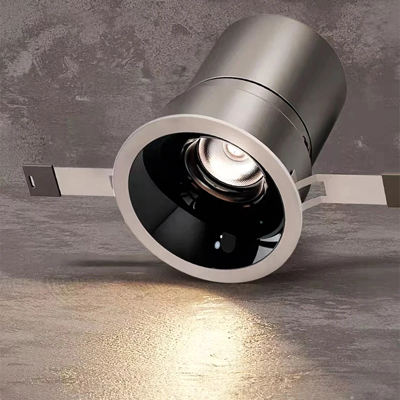 Anti-glare LED Recessed Downlight, COB Eye-caring Spotlight, Adjustable Hill-effect Wall Washer Light, Flicker-free