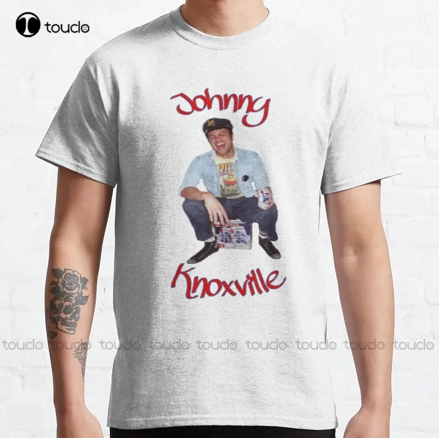 Knoxville  Johnny Knoxville Jackass Classic T-Shirt Funny Tshirts Men Custom Aldult Teen Unisex Digital Printing Tee Shirts Tee