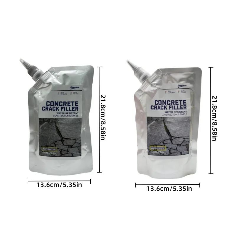 350/500ml Grey Concrete Joint Sealant Elastic Weatherproof Pavement Crack Repair Adhesive