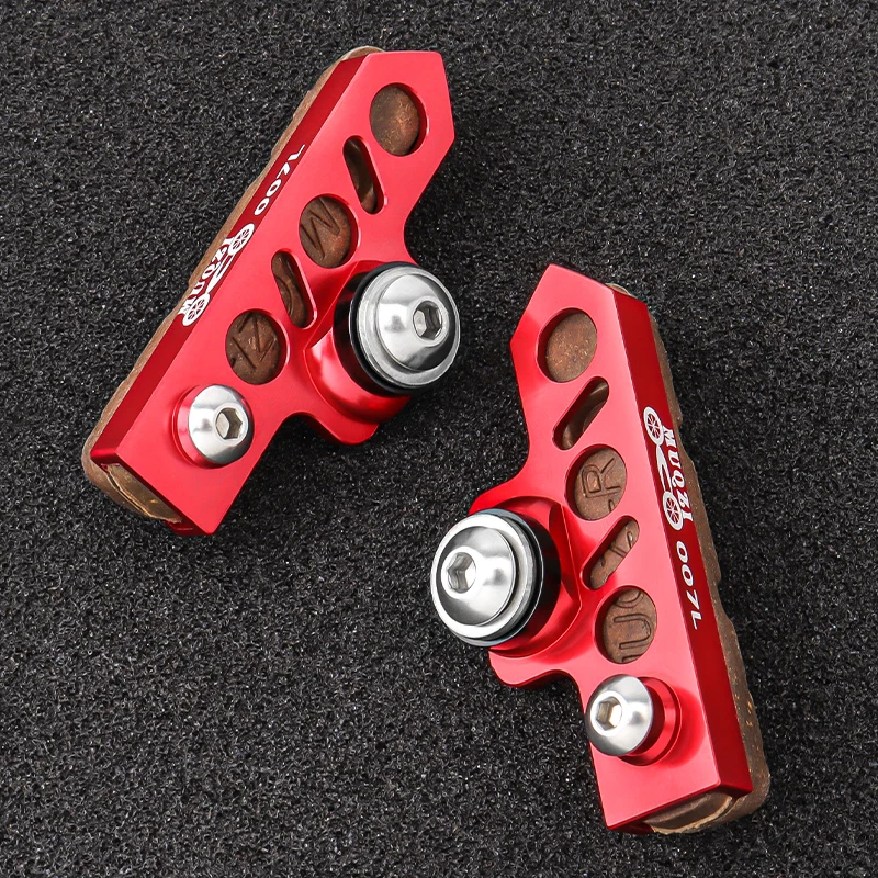 MUQZI Extend Brake Pads Aluminum Alloy & Carbon Wheel Quiet Brake Shoes MTB Road Folding Bicycle Brake Pad Extend Adapter