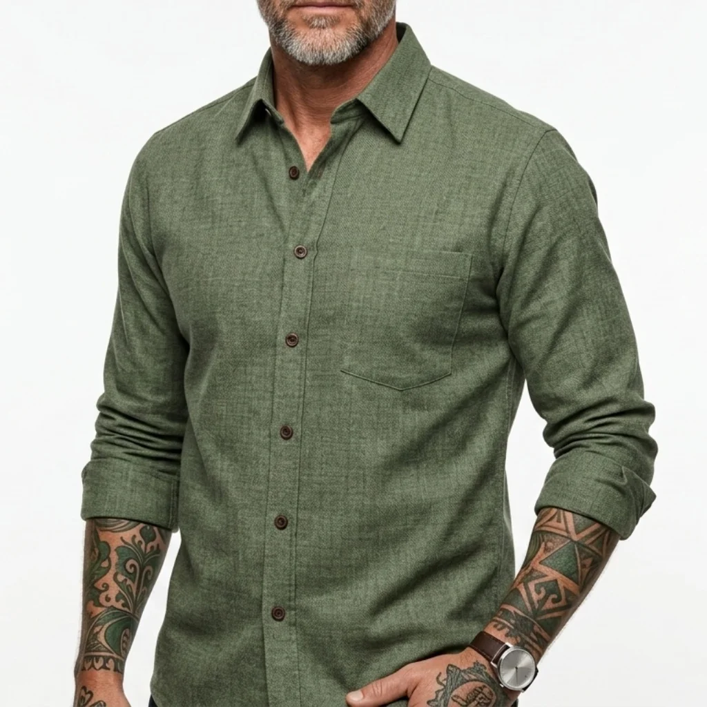 Mens Spring Summer Ultra Thin Long Sleeve Shirt Casual Business Multi Pocket Outdoor Comfortable Lightweight Clothing Shirts