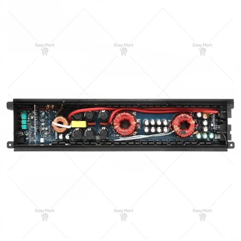 2500W RMS Mono Car Amplifier, 1 Ohm Stable Class D, SPL High Power Subwoofer Amp