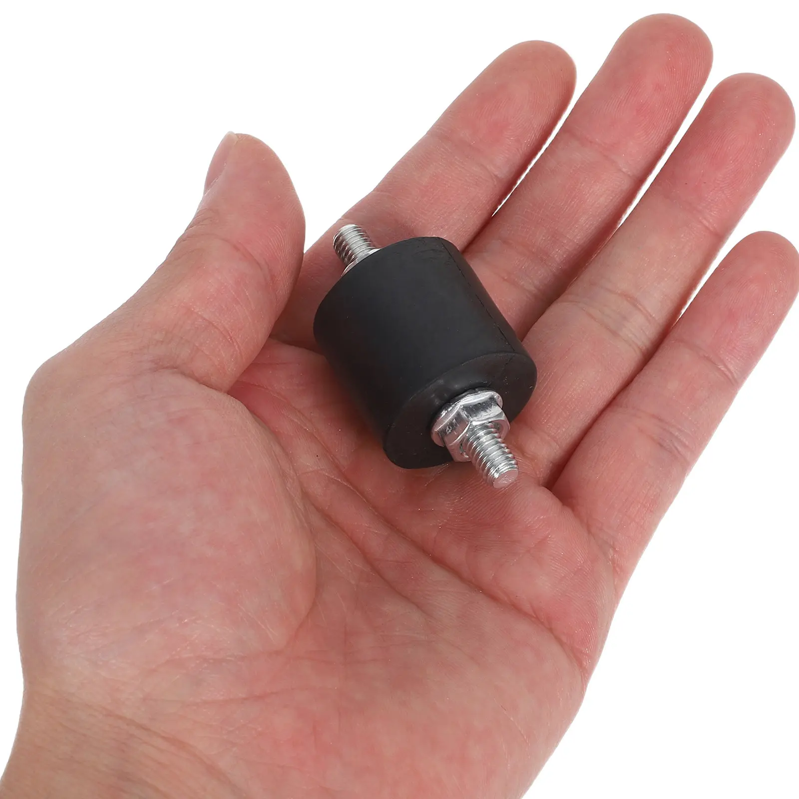 4Pcs Air Compressor Vibration Isolator Mounts M8 Studs Nuts Quick Install Compact Dampening Shock Absorber for Workshop