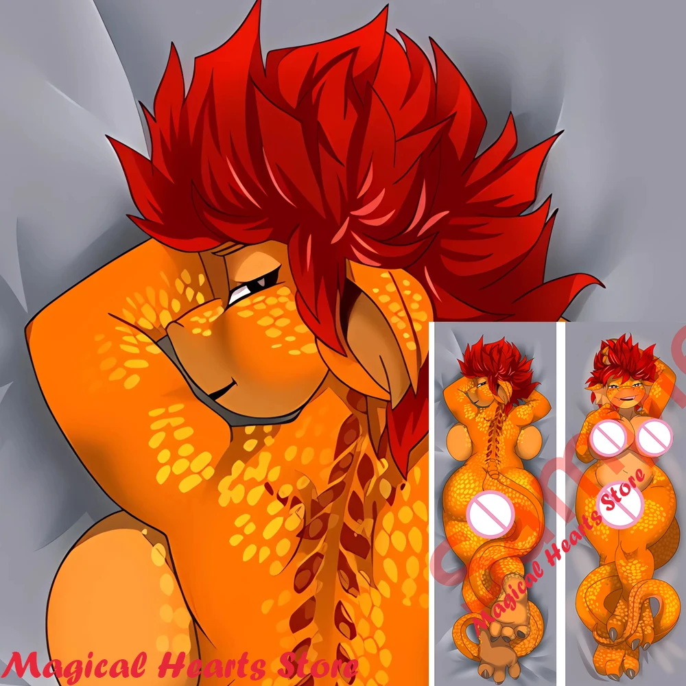 

Dakimakura Anime Bad Dragon Furry Orcus Double-sided Print Home Bedding Hugging Full Body PillowCover Case Dropshipping