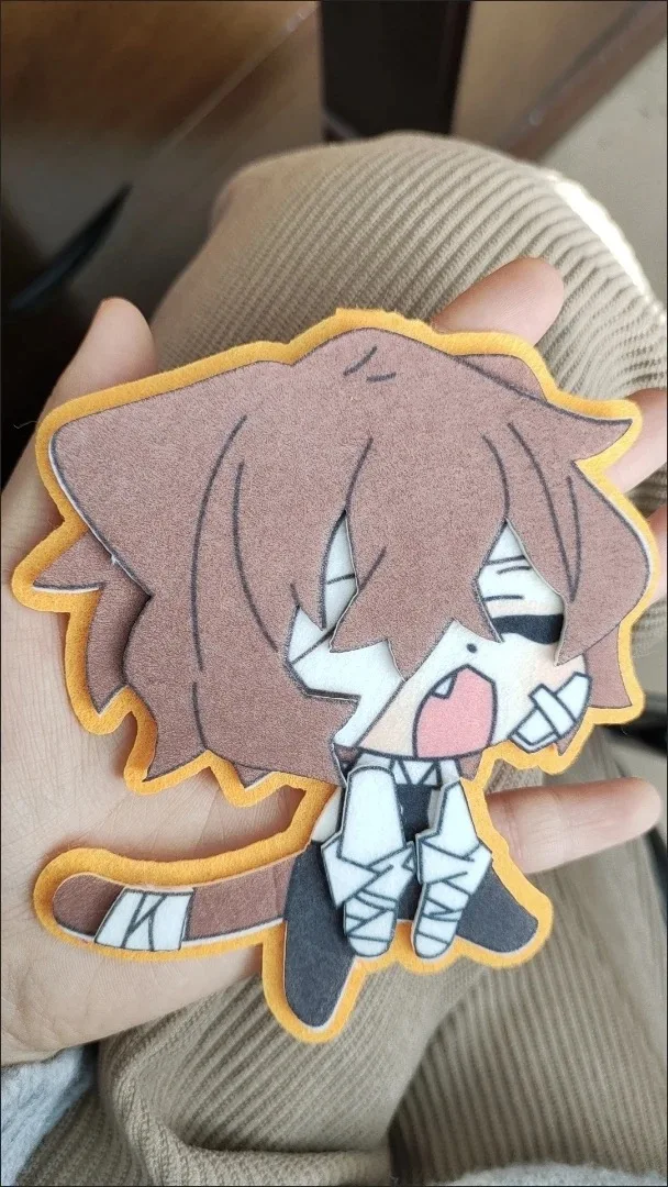 新しい不織布ペンダント - Wenhao Wild Dog Dazai Zhi かわいくて高級感のある不織布完成キーホルダーペンダント