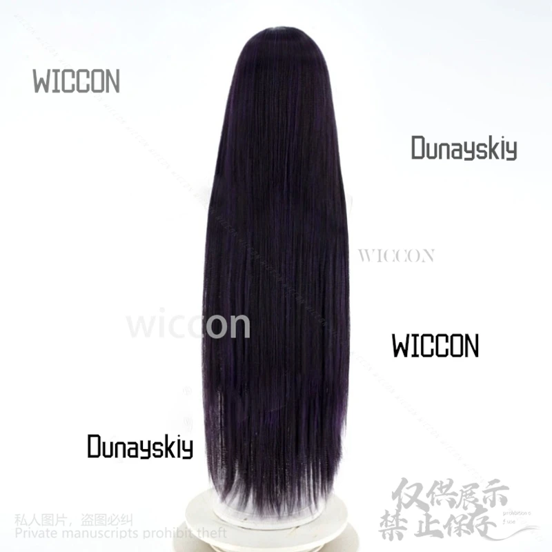 La centinaia linea di gioco Cosplay Shizuhara Hiruko parrucca sintetica capelli viola per parrucche diritte per feste di Halloween per donne personalizzate