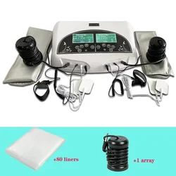 Dual Ion Cleanse Machine with Acupucture Pads and Warm Belt Detox Foot Spa Machine Keep Health Cell Detoxification Salon Spa