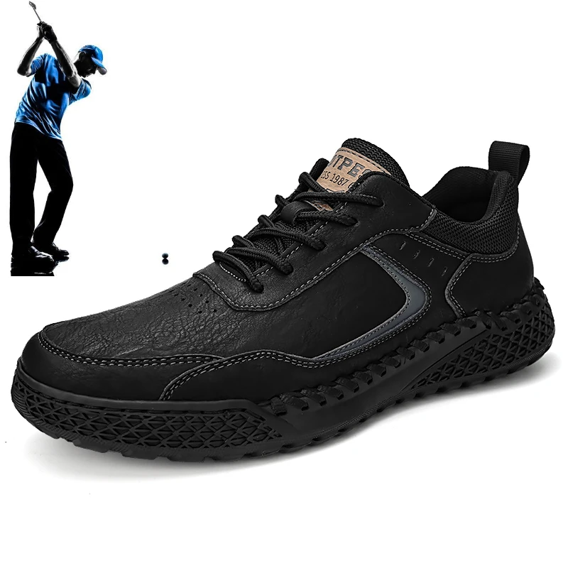 

2024 New Men's Golf Shoes, Dingless, Comfortable Sports Shoes, Outdoor Fitness, Slow Running Shoes, Walking Sports Shoes