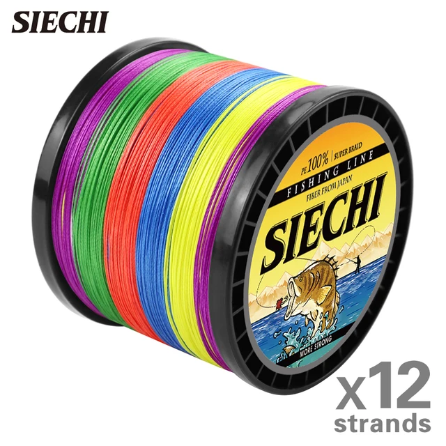 SIECHI 12 nici żyłka 300M 500M 1000M pleciony PE mocny drut wielowłóknowy trwały morski słonowodny japoński drut