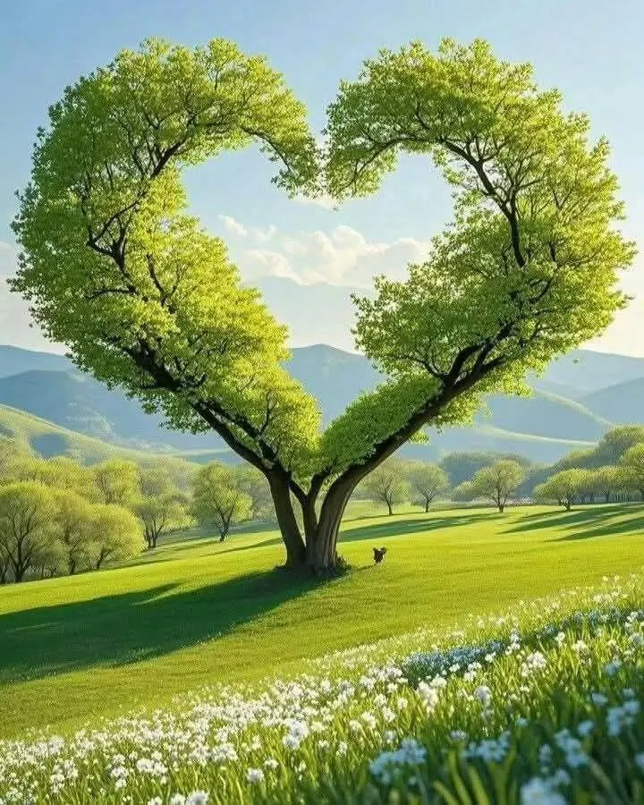 Mountains and waters remain silent, yet they answer all the unspoken thoughts of the heart.