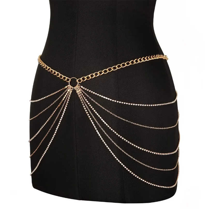 Sexy Waist Chain Belt Layered - Body Jewelry Trend recension och pris