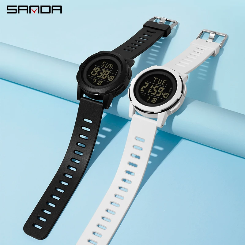 SANDA Fashion Top Brand G Style Digital Watch Men Waterproof Sport Watches Boy Girl LED Electronic Watch Relogio Masculino