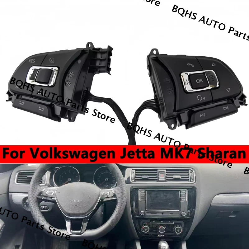 

6C0 959 442 F 6C0959442F Multifunction Steering Wheel Button Switch Bluetooth Control For Volkswagen Jetta MK7 Sharan
