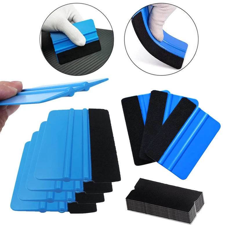 Car Vinyl Wrap Felt Edge Squeegee Kit Reusable for Window Tint Decal Sticker Car Styling Applicator Accessories