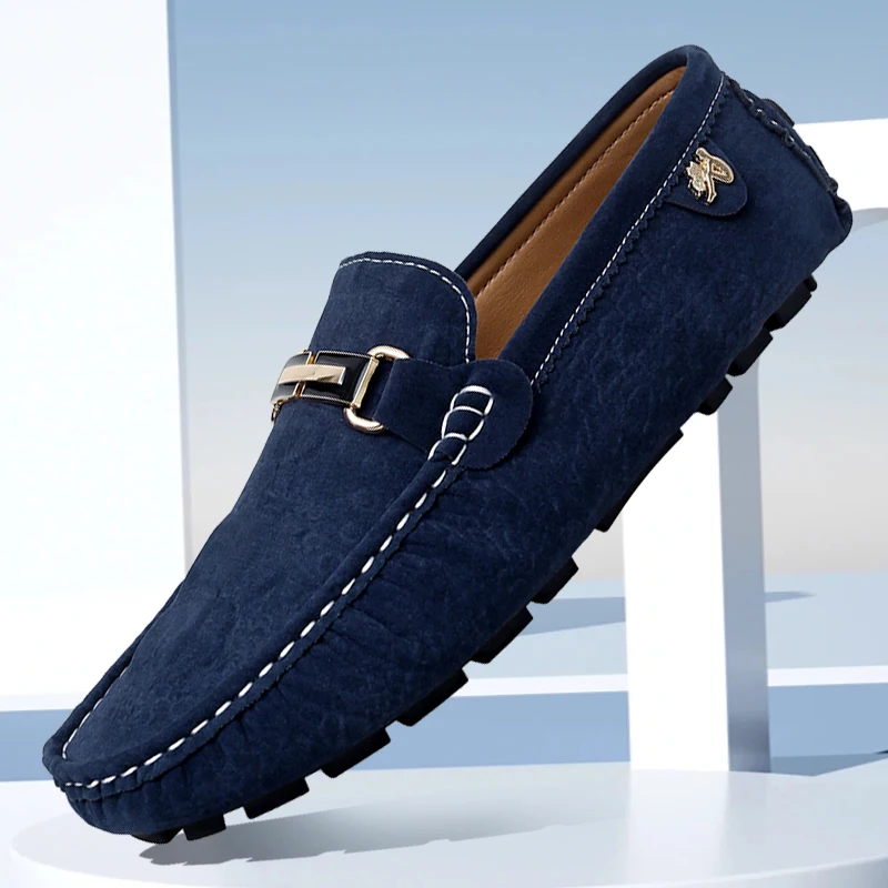 

Formal Italian Shoes Men Handmade Leather Loafer Casual Driving Flats Slip-on Shoes Luxury Comfy Moccasins Loafers Shoes for Men