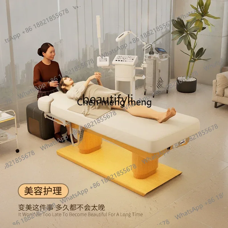 New Arrivals Light Luxury Electric Lift Beauty Care Bed Beauty Salon Special Face Washing Bar Massage Spa Massage Eyelash Bed S2