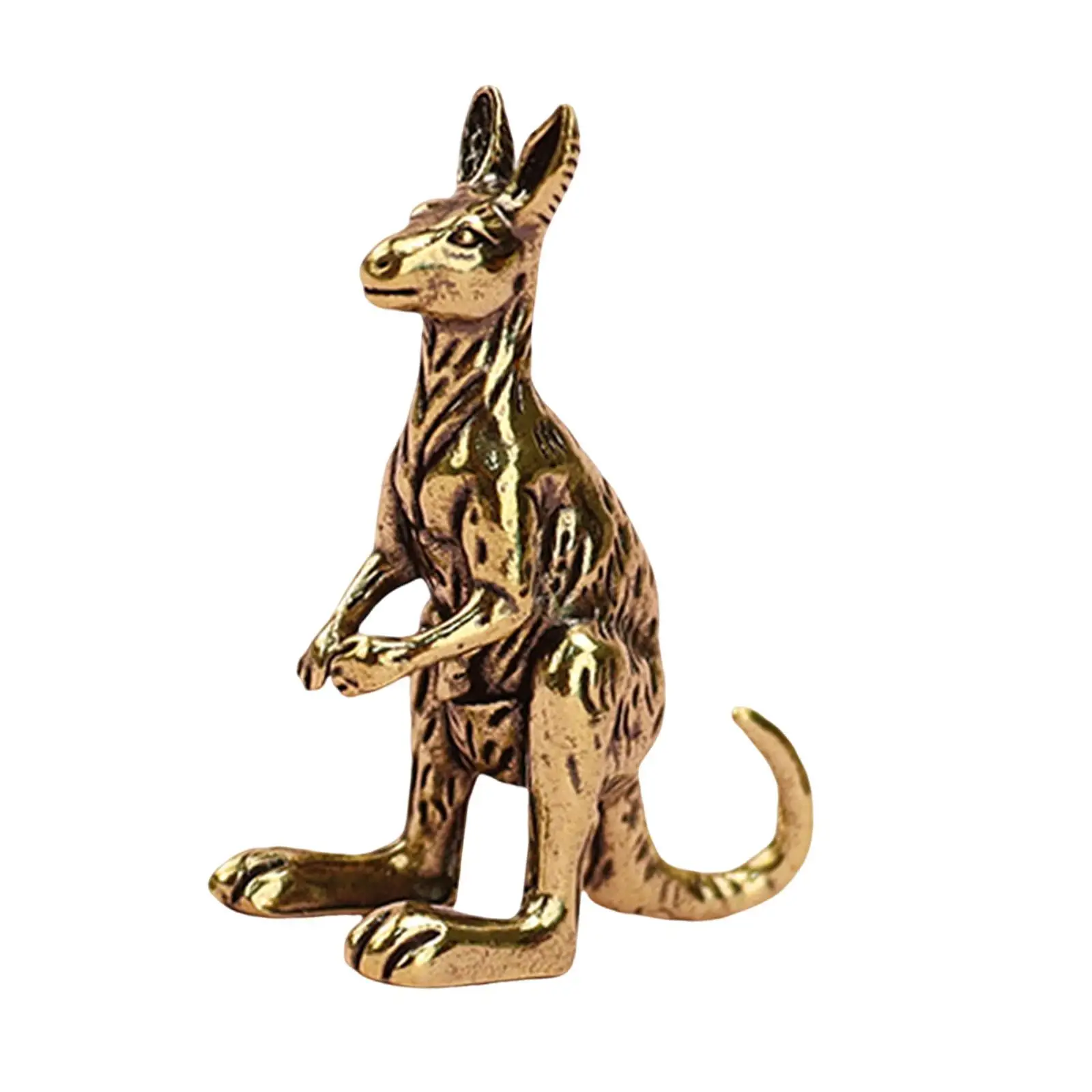 Miniature Kangaroo Figurine Animal Sculpture Art Crafts Table Centerpiece Tabletop Decor Collections Kangaroo Statue for Desk