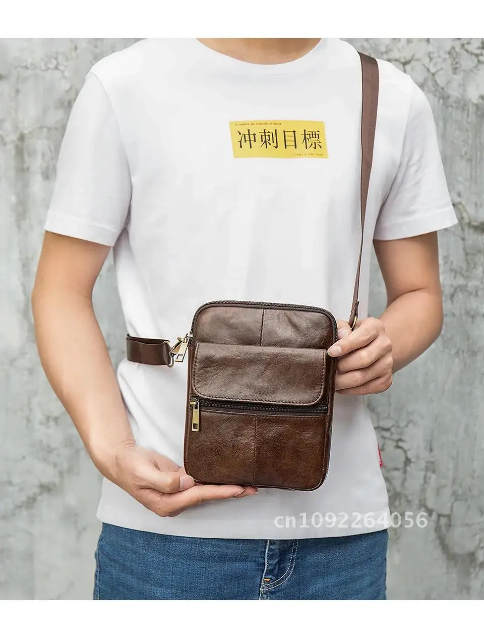 

Luufan 2020 New Fashion for Leather Shoulder Bag Genuine man Men Travel Male Bag Mini Messenger Bags Bag Flap Small Crossbody