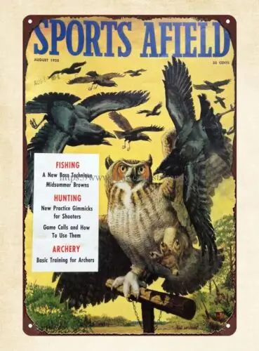 Амортизирующая охотничья сова, птицы, металлический жестяной знак, декор для бара, клуба, гаража