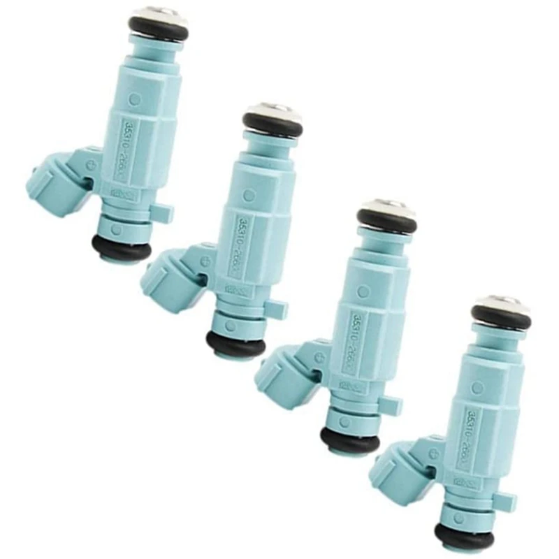 4Pcs/Set New Fuel Injector Nozzle Replacement For Hyundai Elantra 2011 14 16 IX25 Venga 10 Solaris Kia Rio 35310-26600