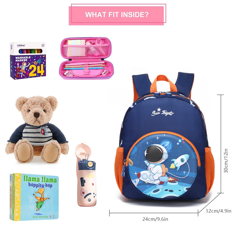 New SUN EIGHT 3D Cartoon Animal Baby Backpacks kindergarten Schoolbag  Kids Backpack Children School Bags Girls Boys Backpacks