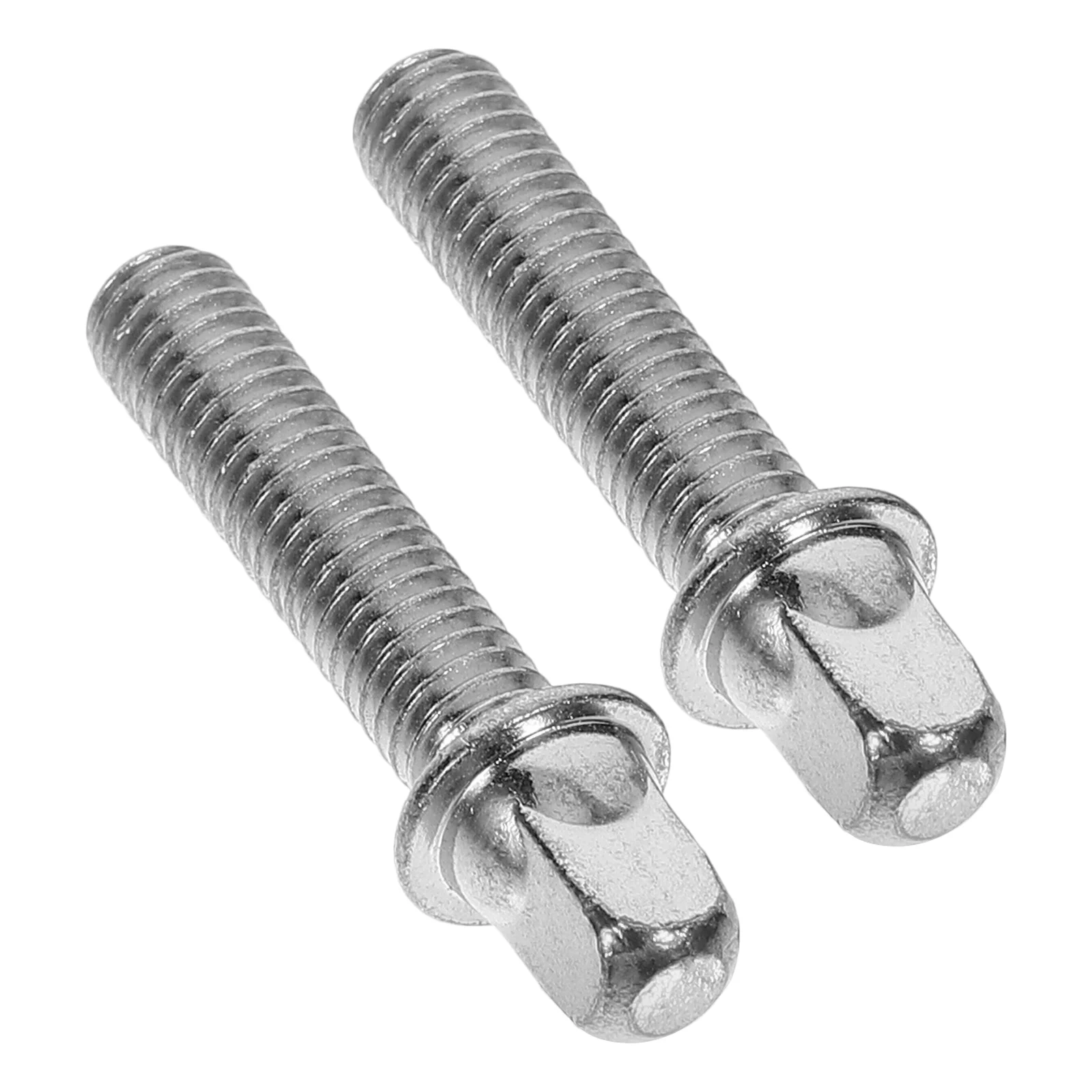 2 PCS Standoff Screws Mounting with Washers Drum Accessory Roller Tension Silver