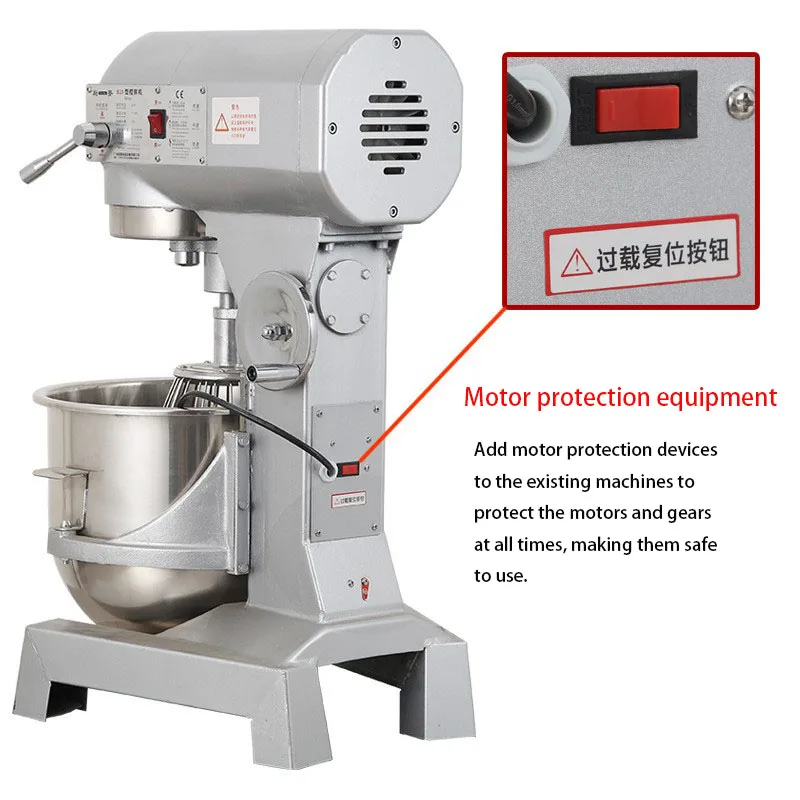 

15L Commercial Dough Mixer Kitchen Flour Planet Electric Bread Cake Pizza