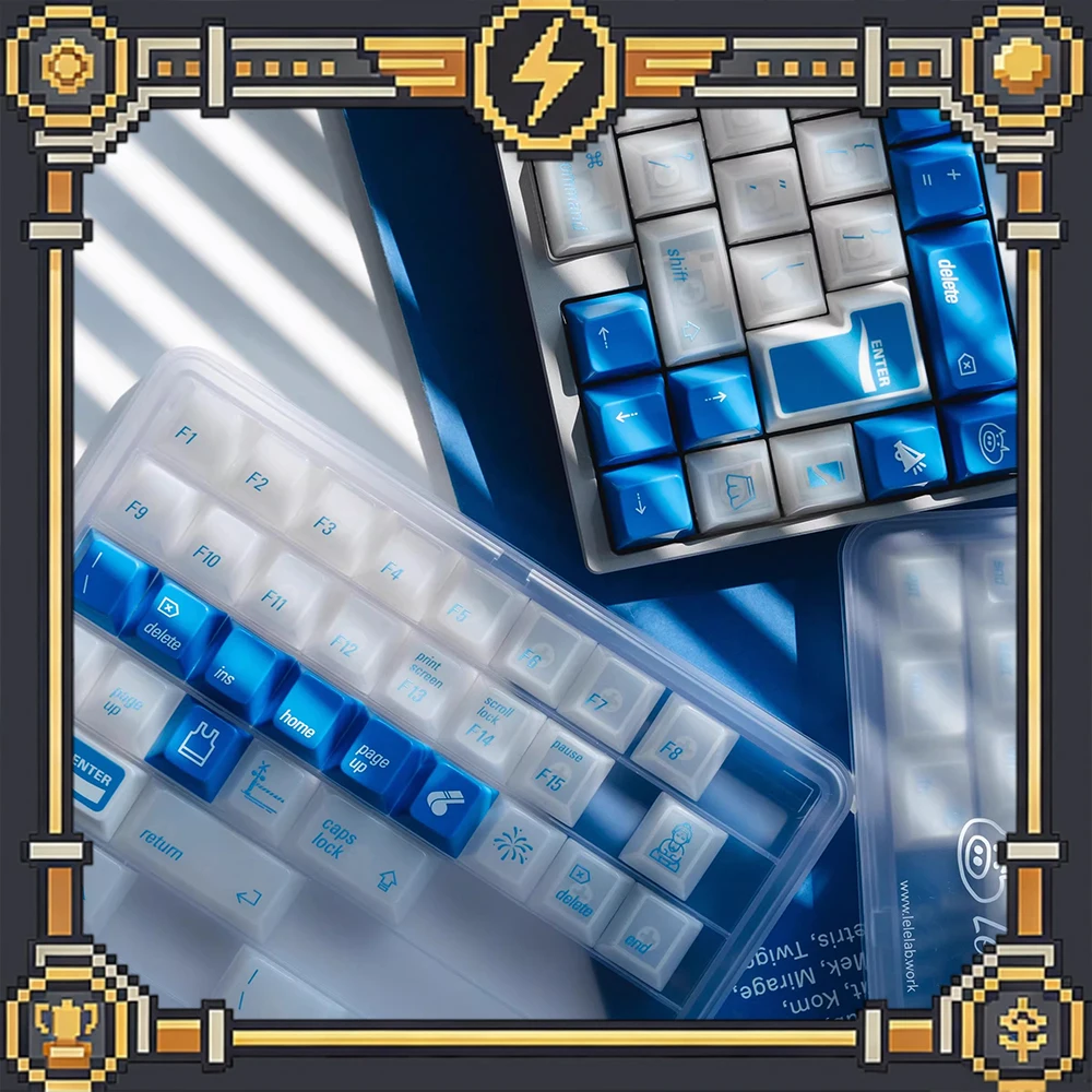 

LeleLab KamakuraAoi PC Keycaps Fog Permeable Keycap Original Factory Personalized Keyboard Keycaps Customized PC Gifts