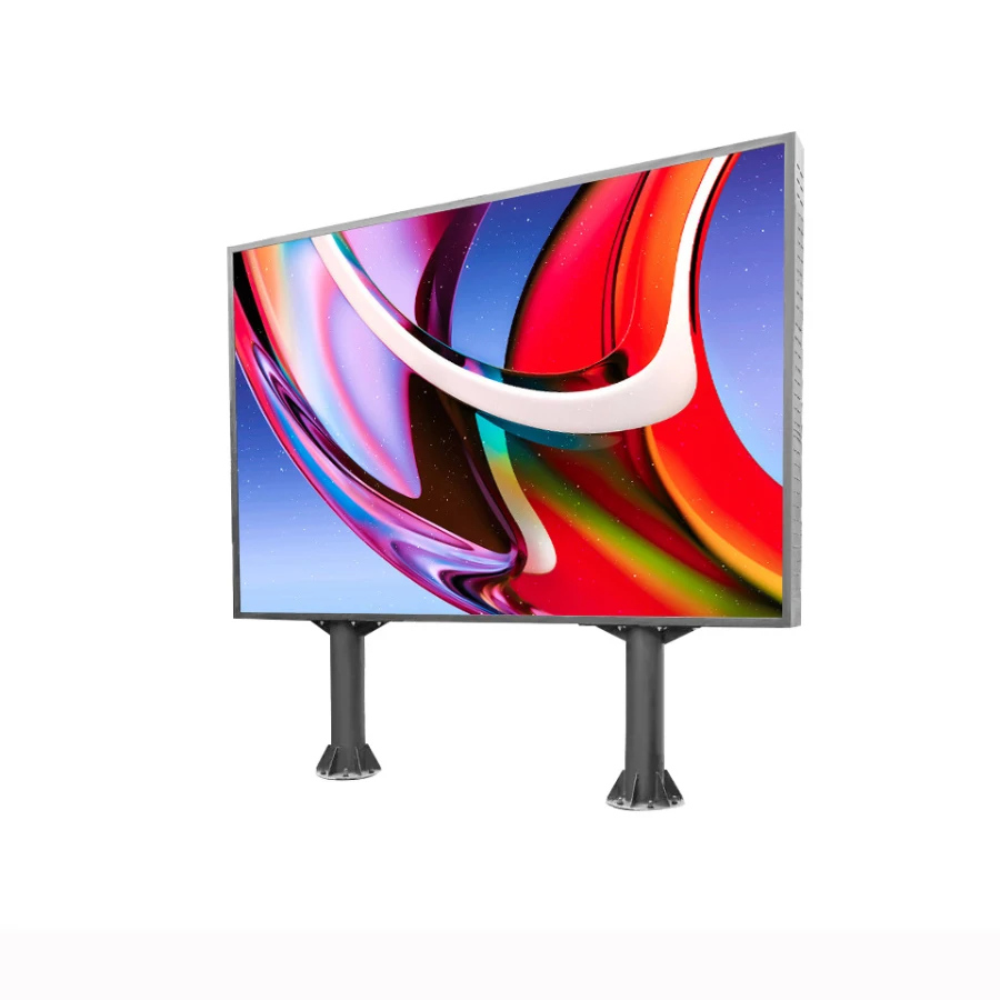 Curved Rental Outdoor Full-color High-definition Waterproof P3.91 Wall-mounted Double-column LED Display Screen for Highway Sign