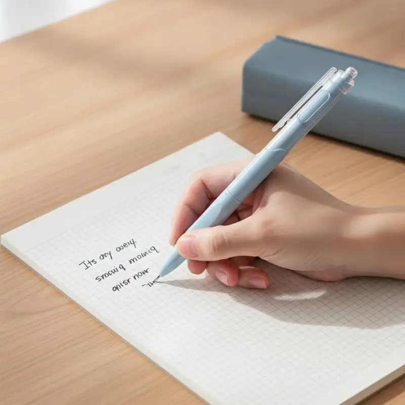 Pastel Retractable Gel Pen Leak Proof Quick Drying Ink Comfort Grip 1 Piece for Student Exam Writing Office Document Signing