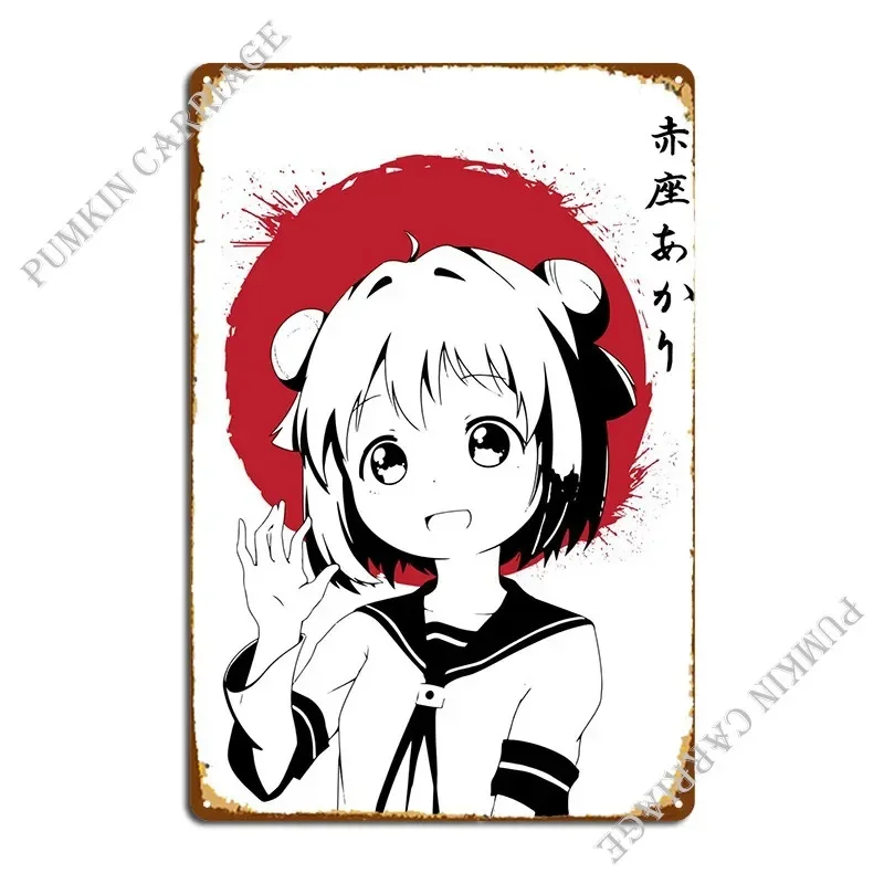 Yuru Yuri-letrero de Metal para cine, Bar, cueva, cartel de estaño