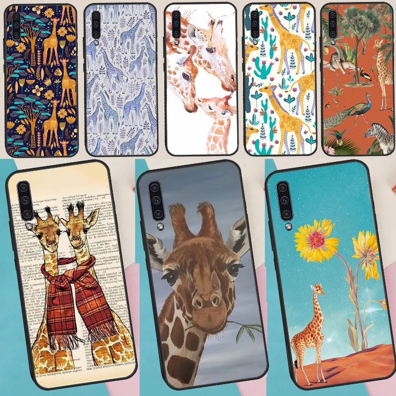 Giraffe Art Case For Samsung Galaxy A53 A33 A13 A15 A35 A55 A56 A06 A16 A26 A36 A32 A52 A14 A34 A54 A17