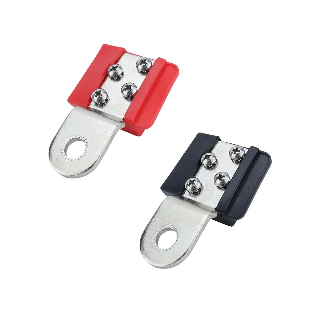 10*6*6cm Terminal Mount Tin-plated Coppers BusBars Positive Negative With 4 X 10-24